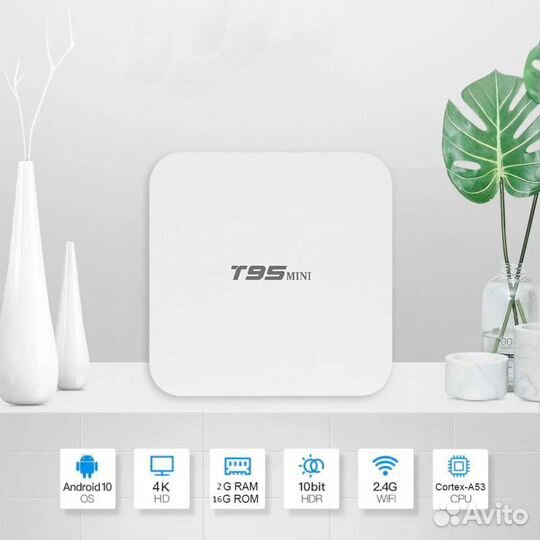 Тв-приставка T95 mini, 8/1Gb, Android