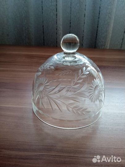 Клош стеклянный(крышка). Винтаж