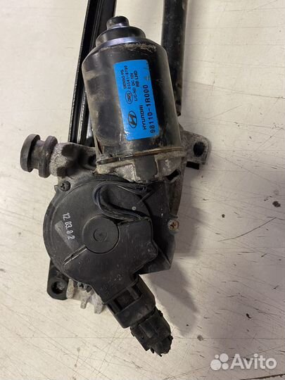 Моторчик стеклоочистителя передний Hyudai Solaris