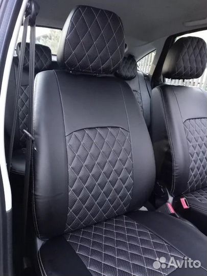 Чехлы на сиденья экокожа Рио 4 2017-2025г