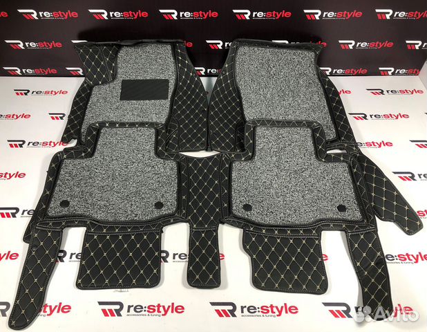 Ковры салона 3D Toyota Rav4 12-19г Левый руль 002