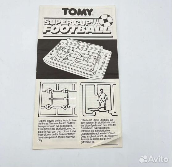 Настольный футбол винтаж tomy super CUP football