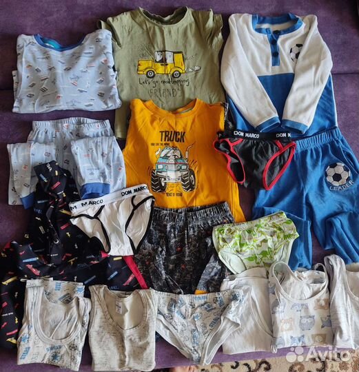 Пакет вещей для мальчика на 3-4 года