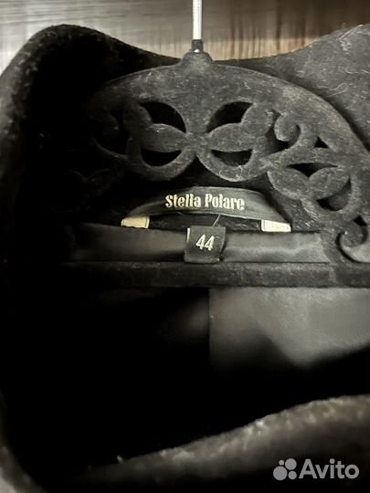 Готическое черное пальто Stella Polare