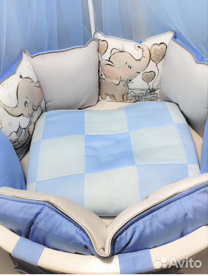 Комплект в кроватку с балдахином
