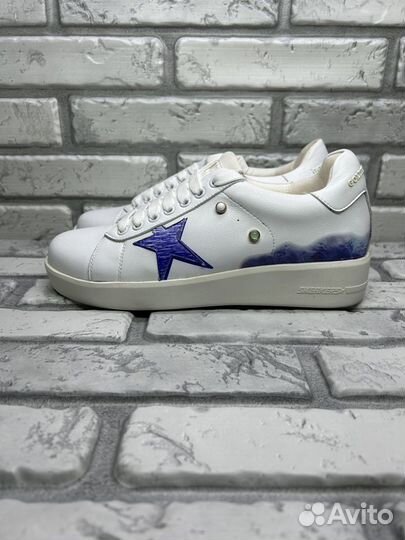 Кроссовки кеды женские golden goose кожа