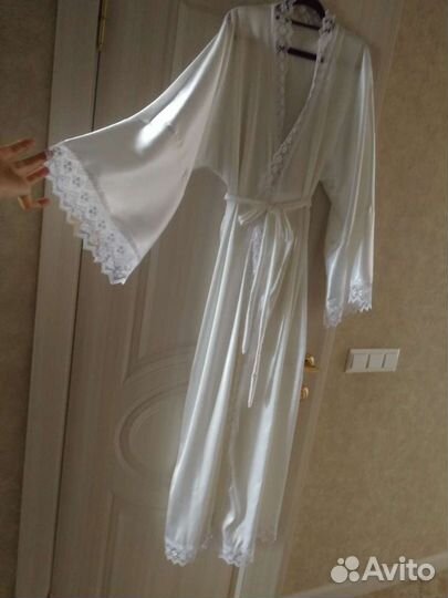 Халат женский шелковый