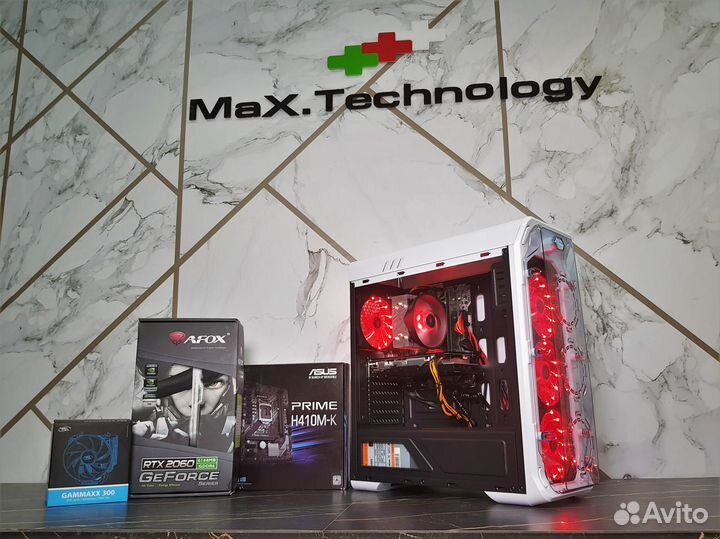 Мощный игровой пк на i5-10400F c RTX3060 8Gb