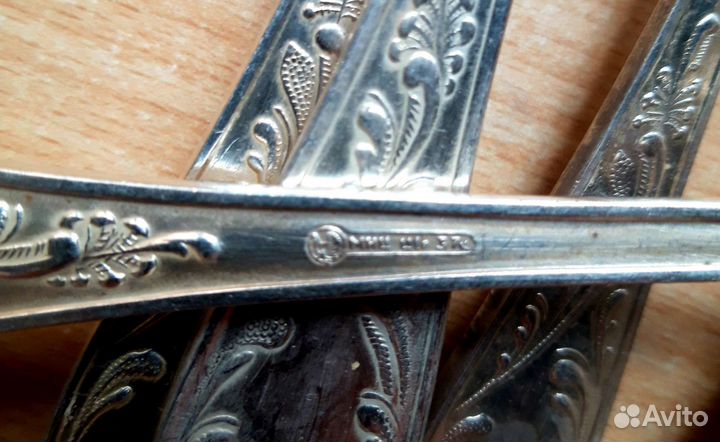 Набор столовых приборов мельхиор СССР