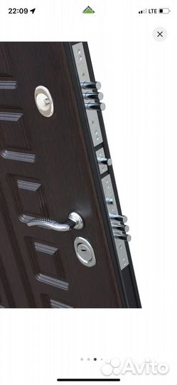 Дверь входная 12 см, 960 мм, правая