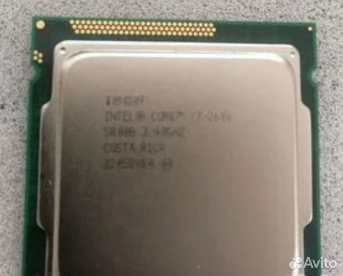 Процессор intel core i7 2600 (4 ядра/8 потоков)