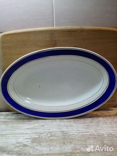 Блюдо сервировочное и хрустальный салатник