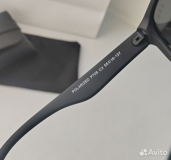 Солнцезащитные очки BMW чёрные матовые