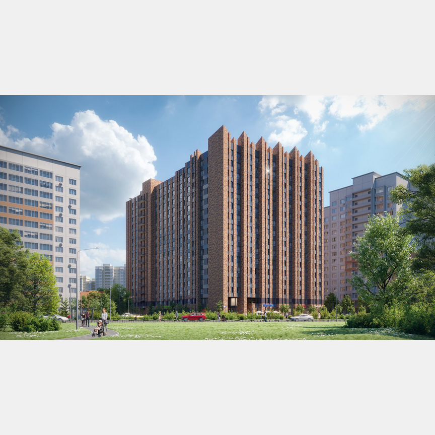 2-к. апартаменты, 43,8 м², 7/16 эт.