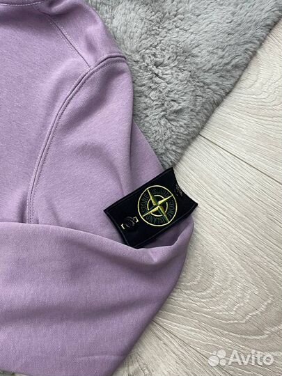 Зип-худи Stone Island цвет фиолетовый