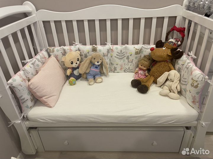 Бортики на детскую кроватку