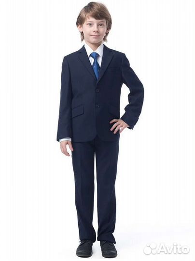 Школьный костюм для мальчика 122 синий