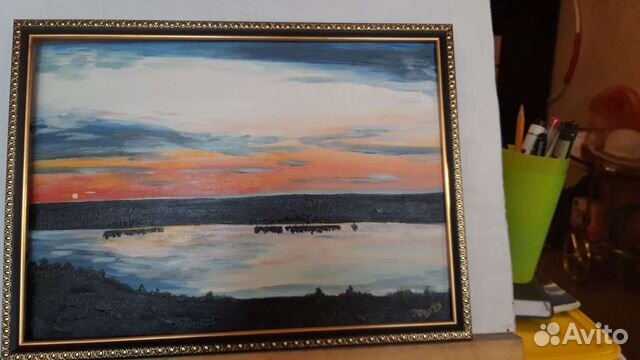 Картина маслом Расвет Есенинская Русь