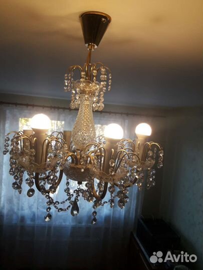 Люстра хрусталь Чехия