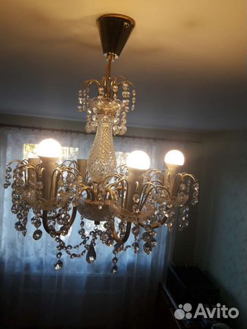 Люстра хрусталь Чехия