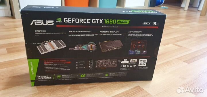 Видеокарта asus TUF GTX1660 Super 6Gb gddr6