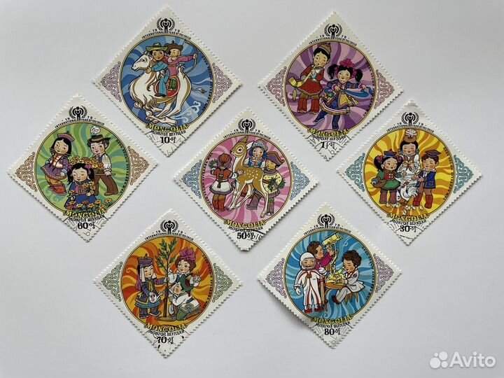 Марки почтовые б/у