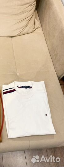 Лонгслив tommy hellfiger белый L