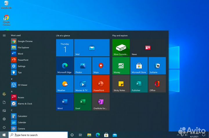 Установка Windows 10