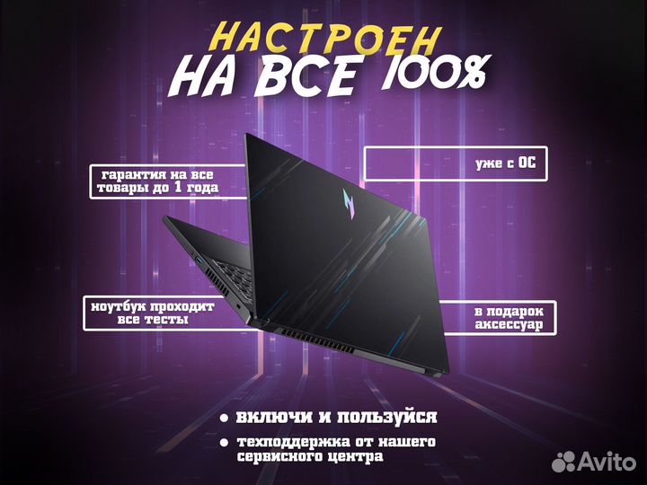 Игровой ноутбук Acer Nitro / RTX 4050 / i5