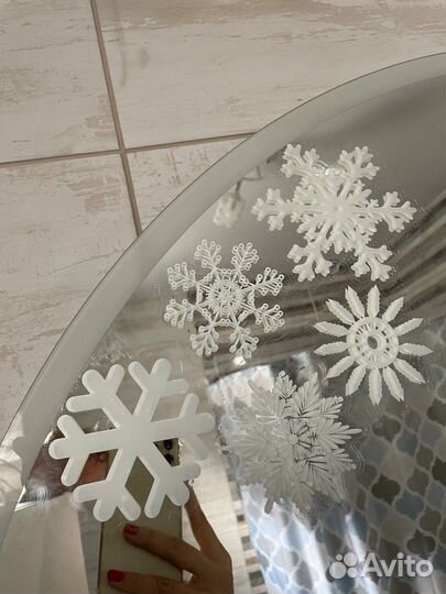 Новогодние наклейки на окна