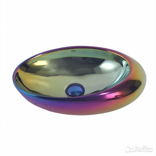 Раковина накладная 49х31 овальная фаянс