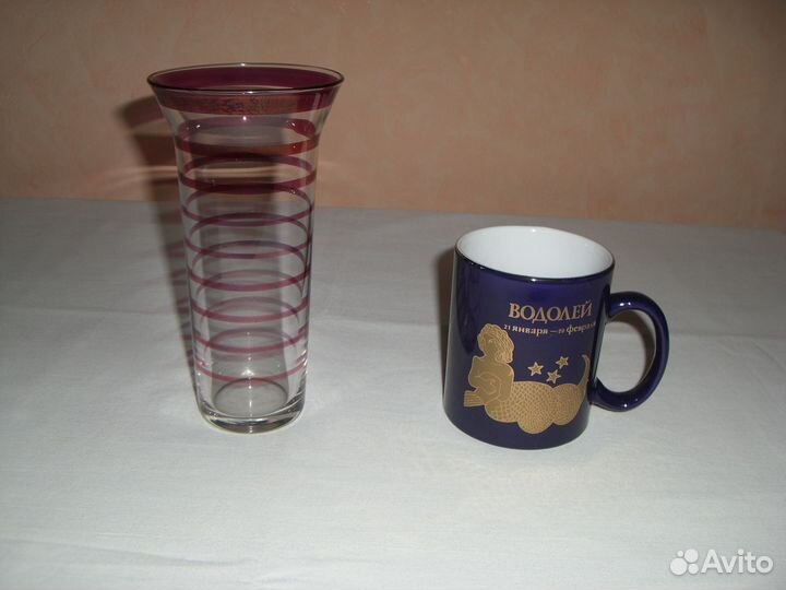 Сервизы, блюда, чашки, тарелки, горшки, стаканы