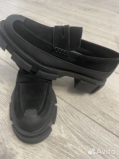 Лоферы натуральная замша 39 40