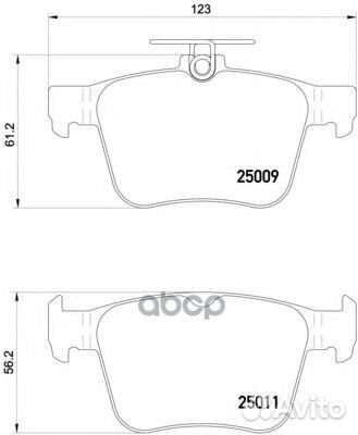 Колодки тормозные P85124 P85124 Brembo