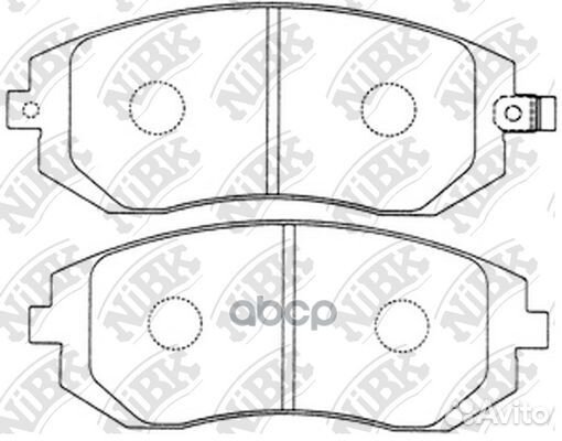 Колодки тормозные дисковые перед PN7460 NiBK