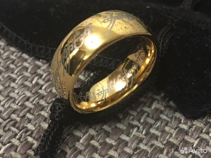 Кольцо всевластия + цепочка + мешочек для хранения