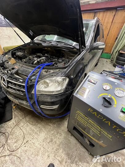 Промывка радиатора печки автомобиля