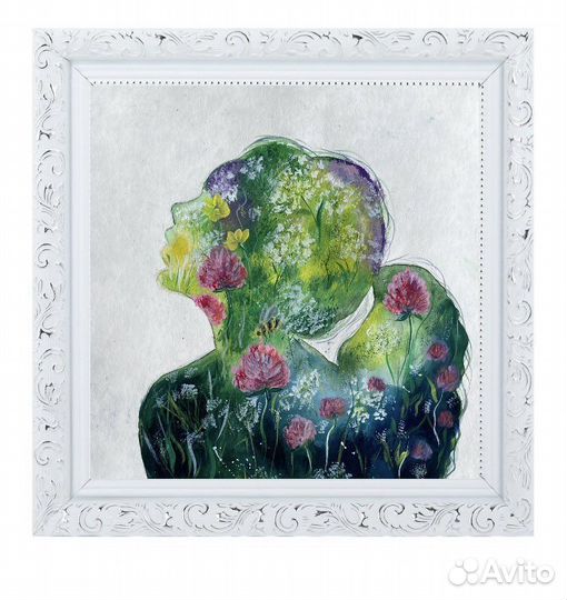 Картина акварель гуашь пейзаж