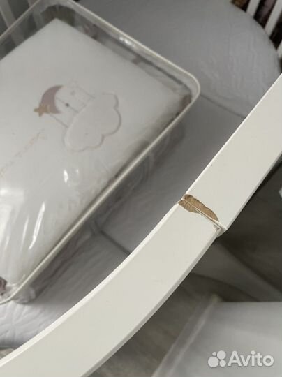 Детская кроватка трансформер с маятником