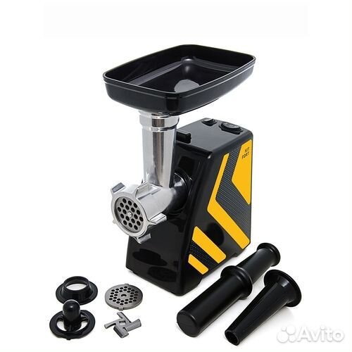 Мясорубка Kitfort KT-2101-3, оранжевый, черный