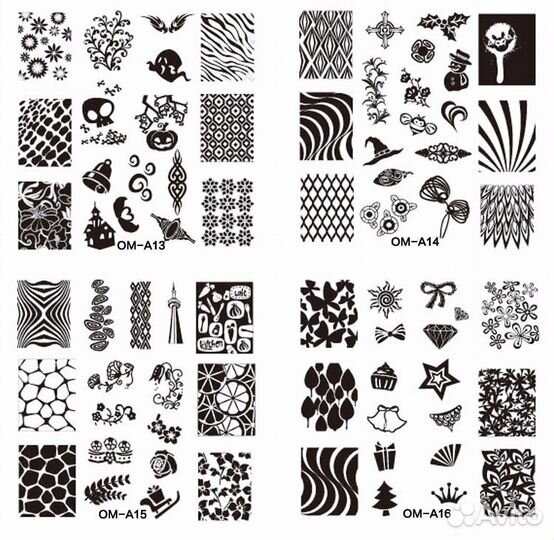 Стемпинг для дизайна ногтей в Омске