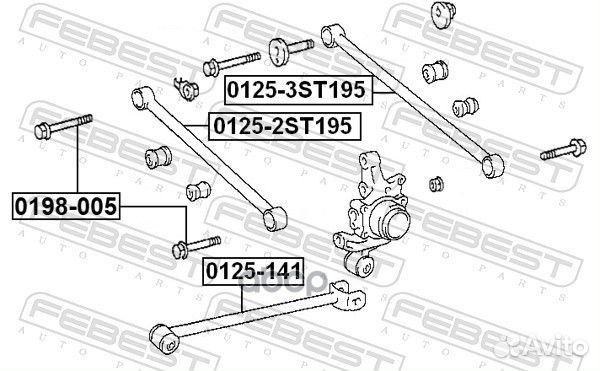 Тяга toyota camry 01-06 зад.подв. 0125-141 Febest