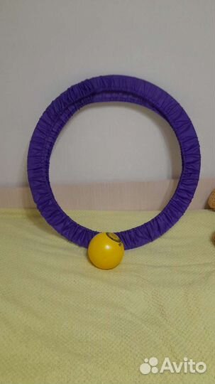 Обруч гимнастический, мяч гимнастический