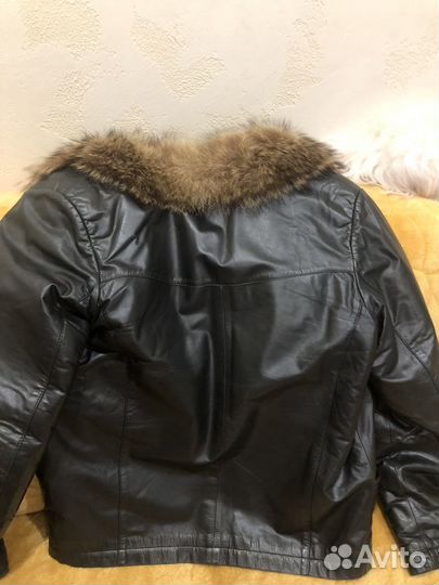 Кожаная куртка мужская