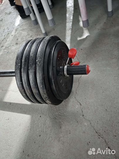 Штанга с блинами