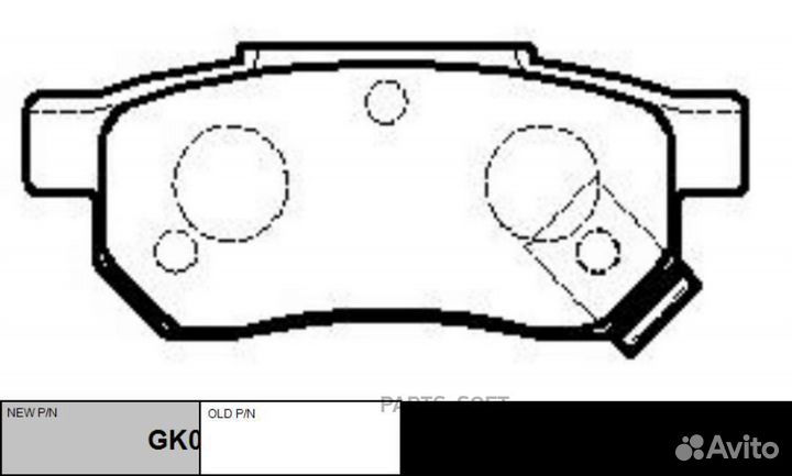 CTR GK0334 (старый номер ckho-17) Колодки тормозны