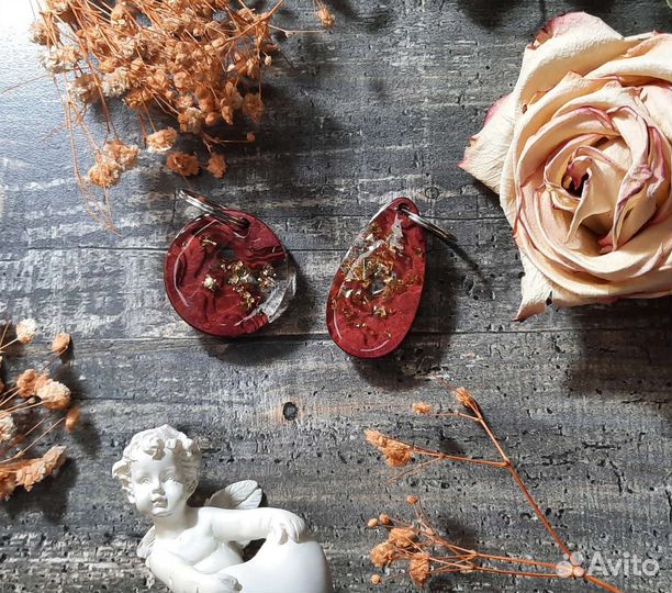 Парные брелоки для ключей из эпоксидной смолы