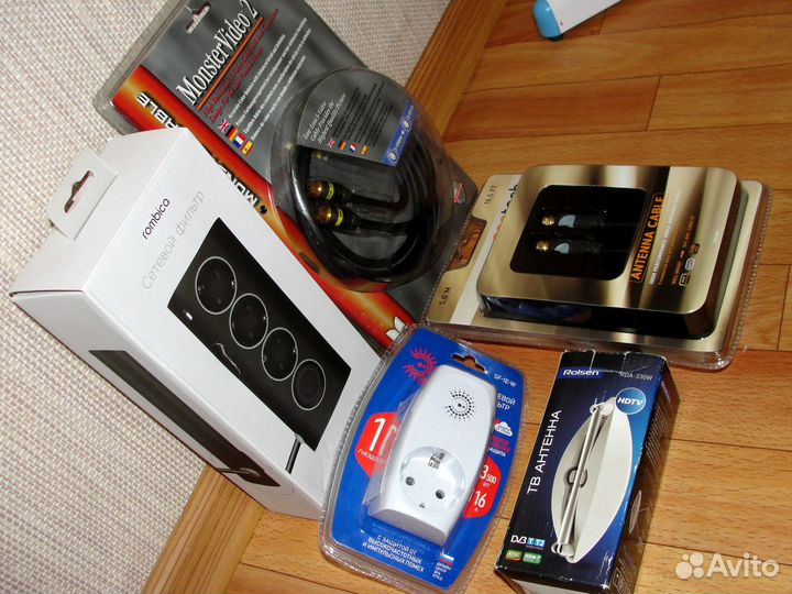 Сетевой фильтр, Удлинитель, Антенна, Кабеля Новые
