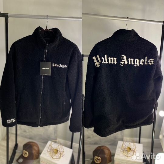 Куртка palm angels двухсторонняя барашек