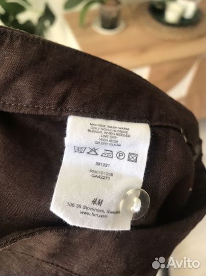 Льняная юбка H&M (Eur38)